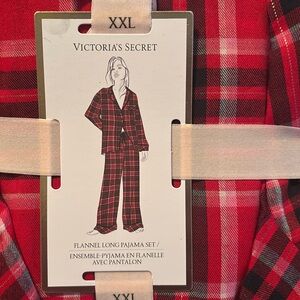 Victoria Secret Flannel Long Pajama Set